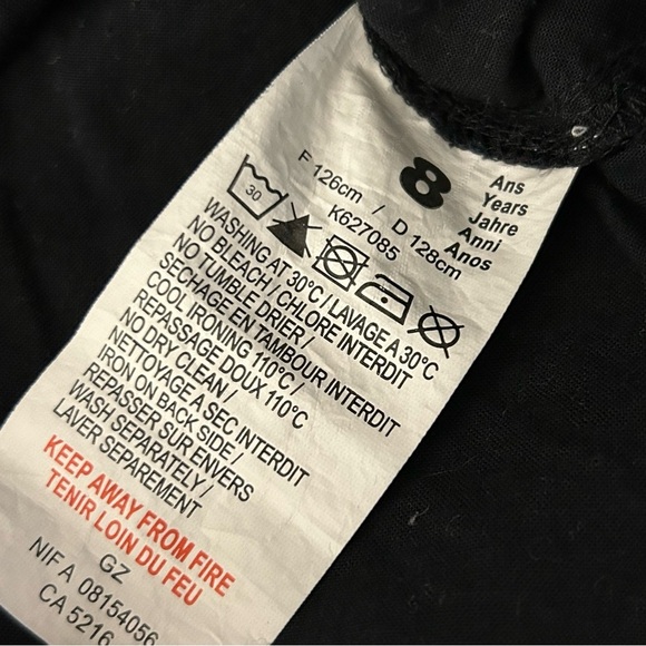 💕Kenzo kid Floral Embroidered Black Skirt 8 - Picture 6 of 11